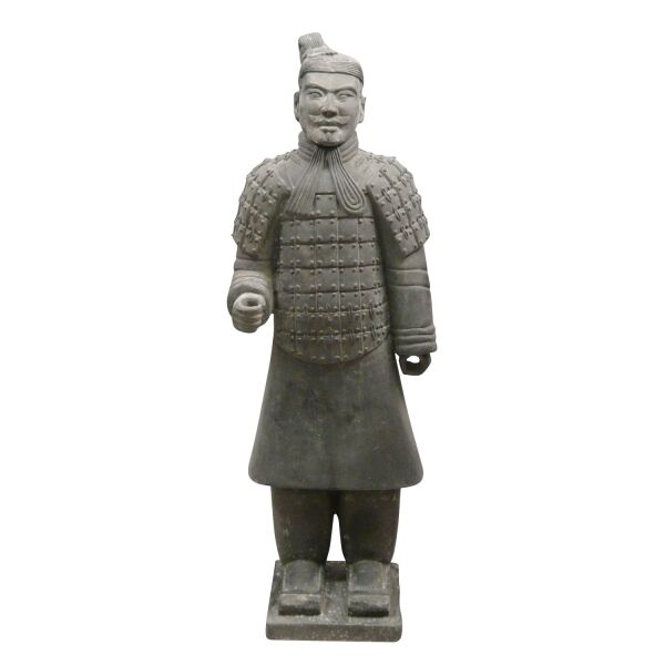 Estátua de soldado de infantaria guerreiro chinês de 120 cm - Soldados Xian -