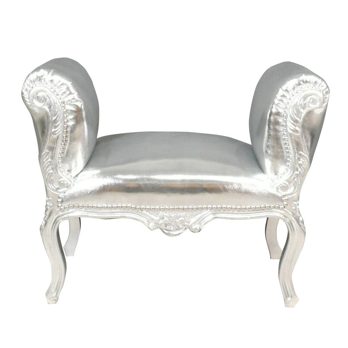 Banquette baroque argent