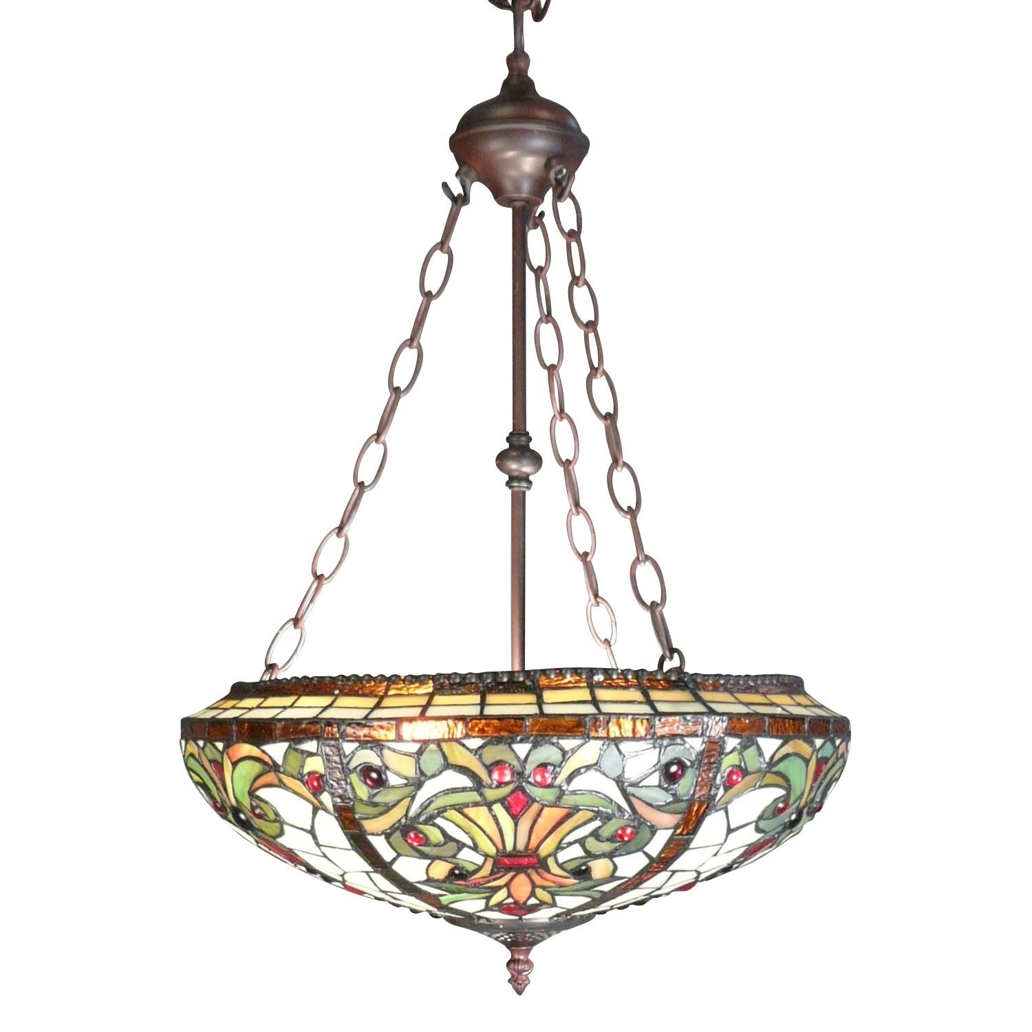 Tiffany Chandelier - Indiana Series - Tiffany Ceiling Lamps