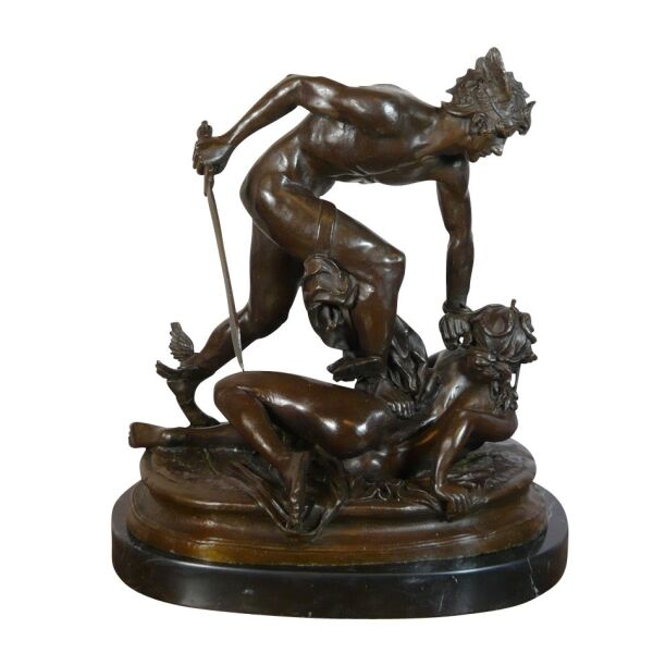 Statue bronze de Persée tenant la tête de Méduse - Bronzes -