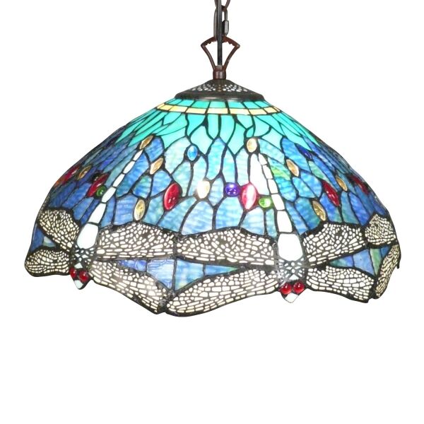 Lustre style Tiffany aux libellules