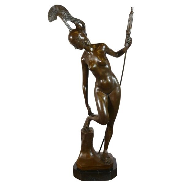 Bronze statue Greek goddess Athena - Bronze sculpture -