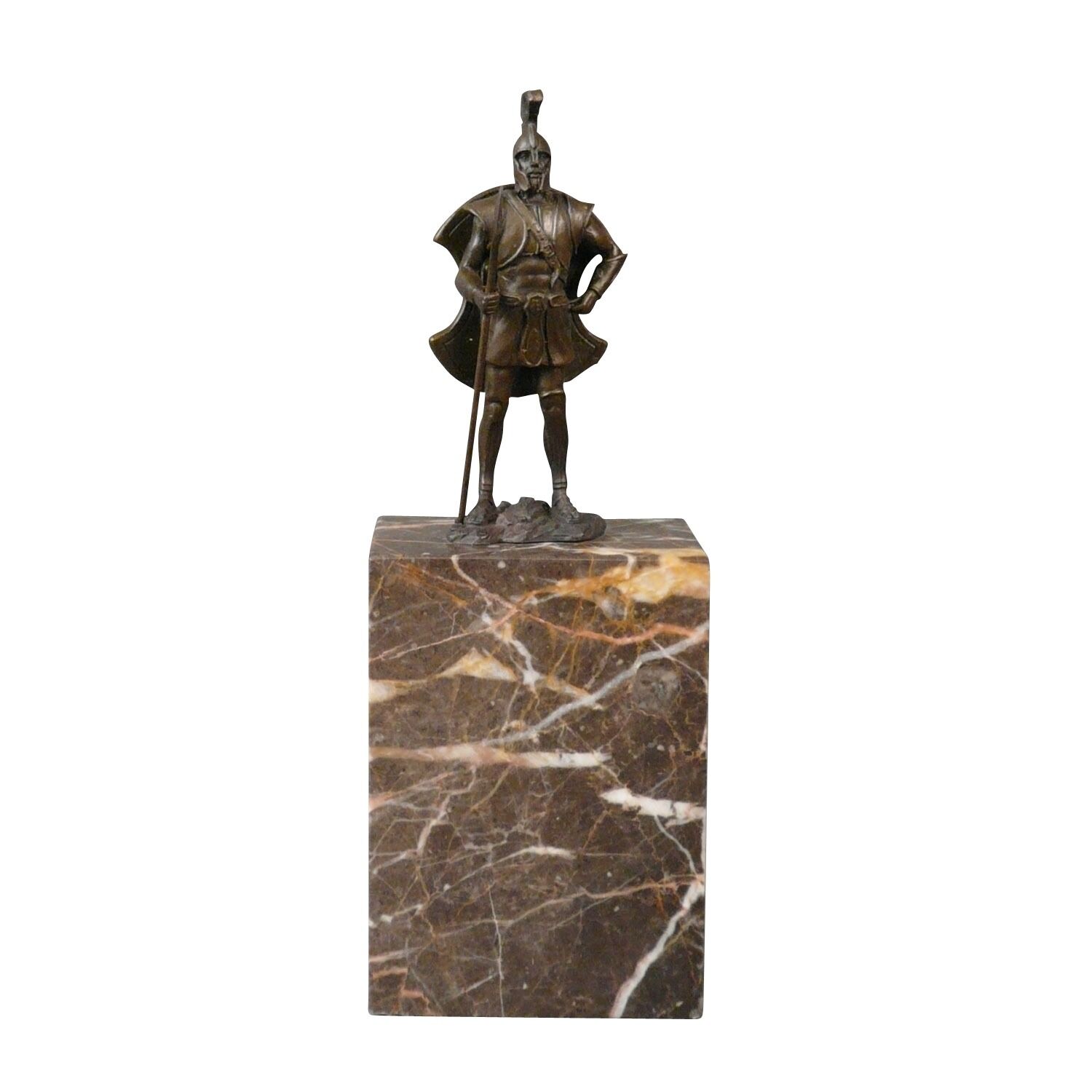 Bronze statue of a centurion - sculpture of a Roman soldier -