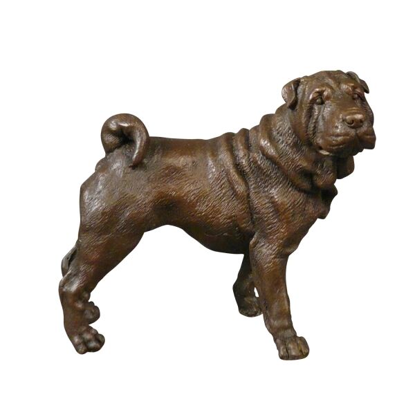 Statua in bronzo di un cane - Sculture di animali e di caccia -