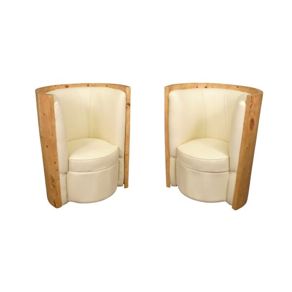 Paire de fauteuils art déco