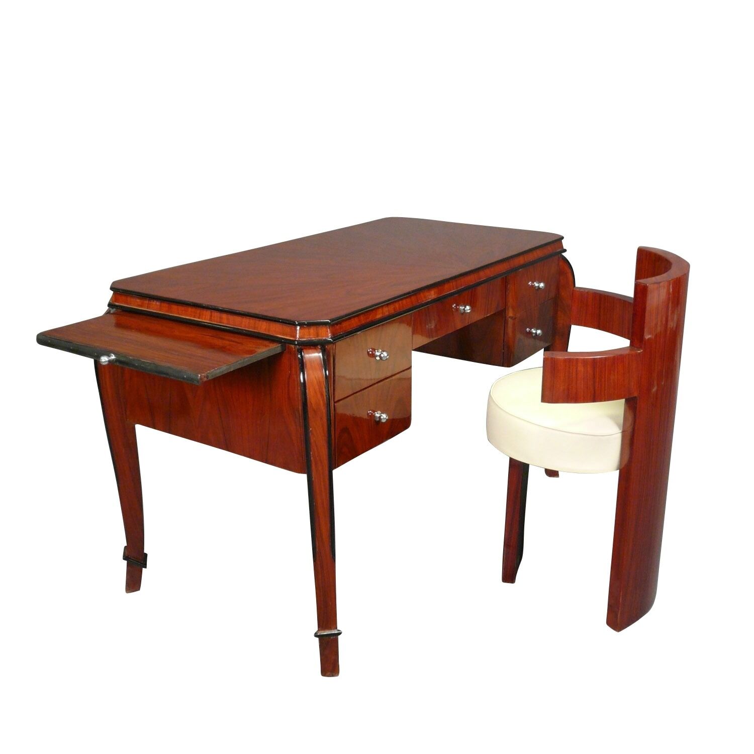 Bureau art déco en acajou