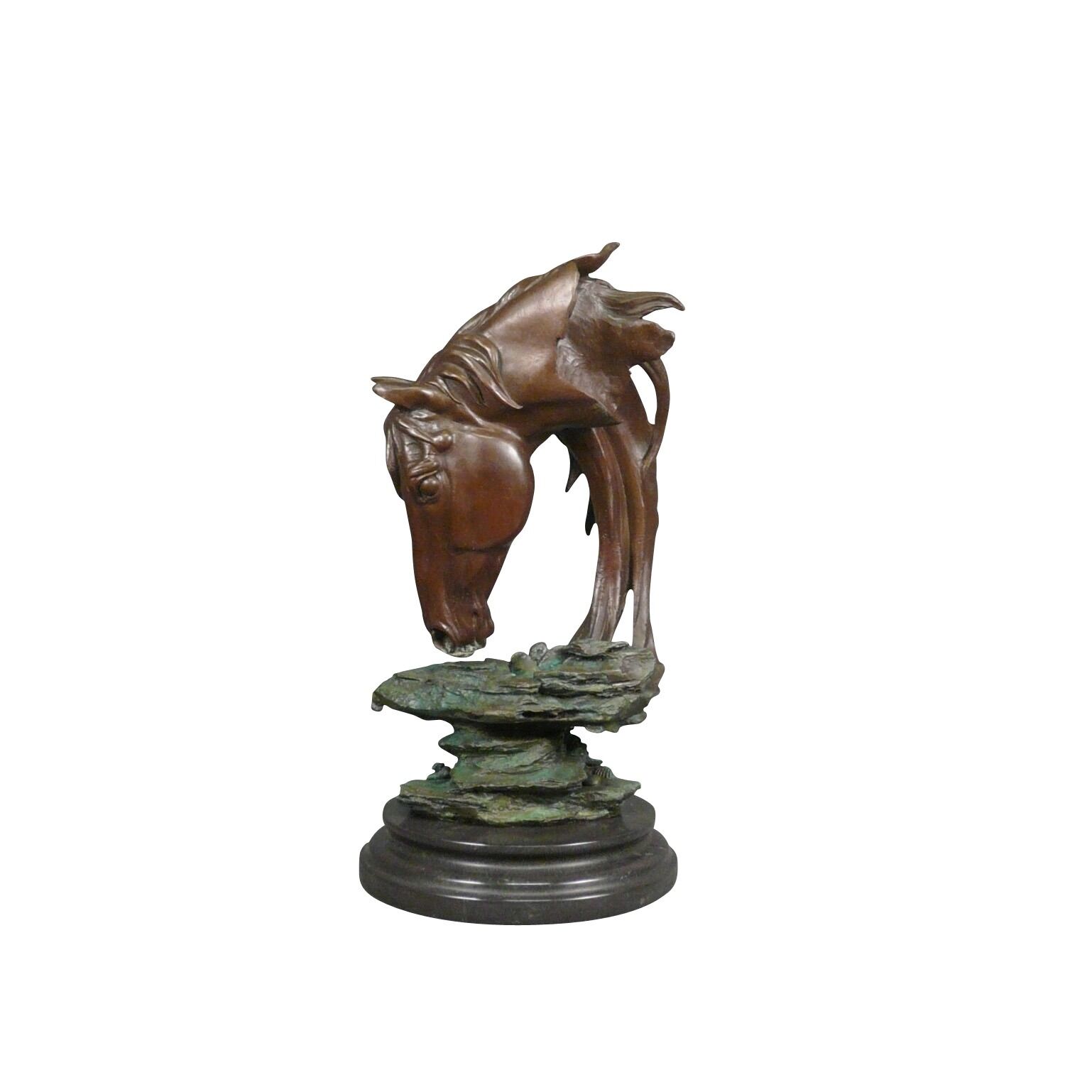 Bronze hestebuste - Skulptur - Statue -