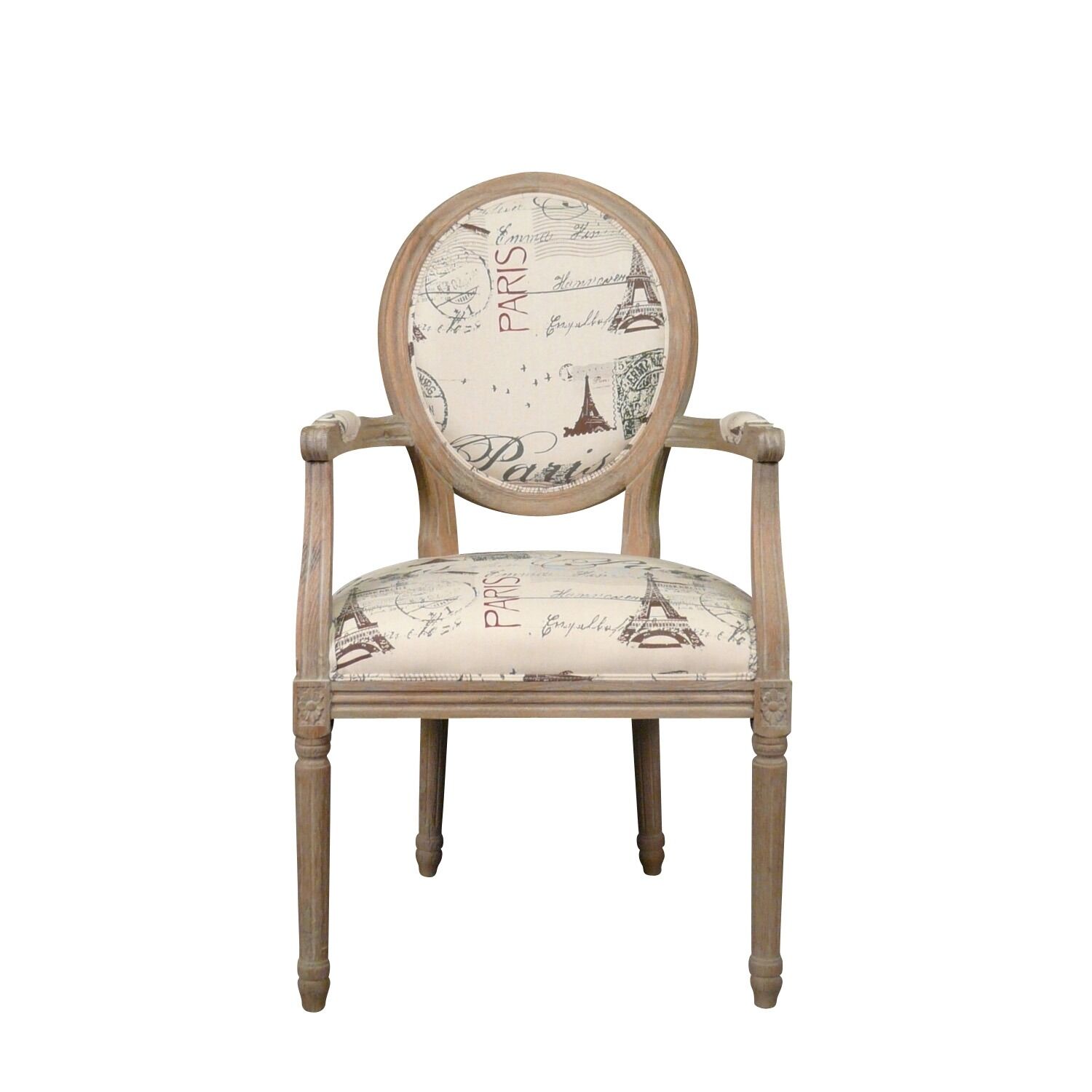 Sillón Luis XVI Paris en roble -