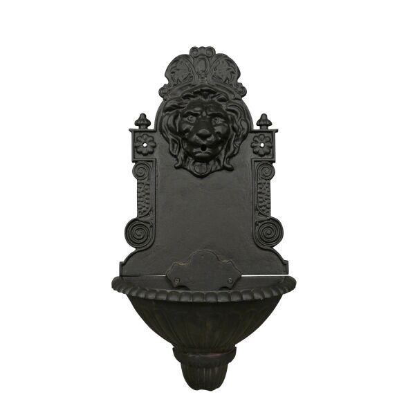 Fontaine murale en fonte tête de lion