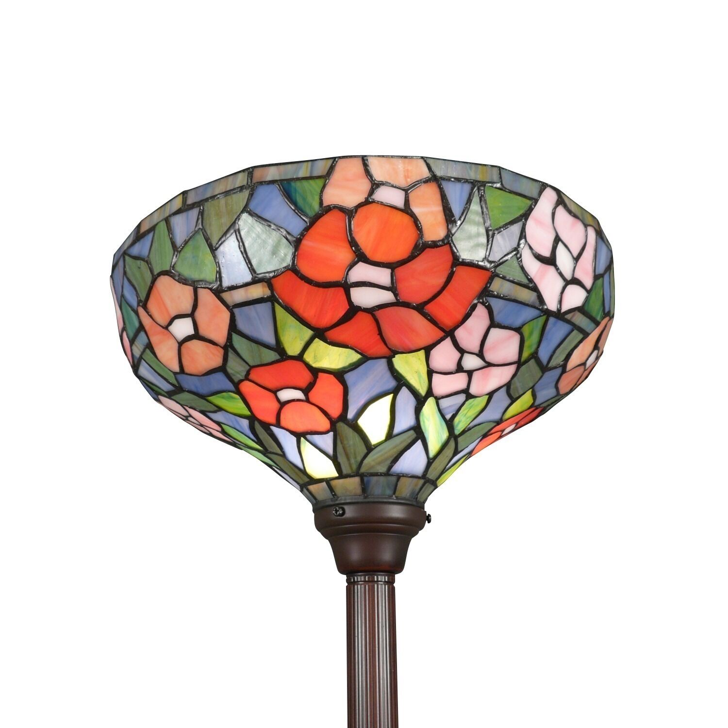 Tiffany torchiere style floor lamp