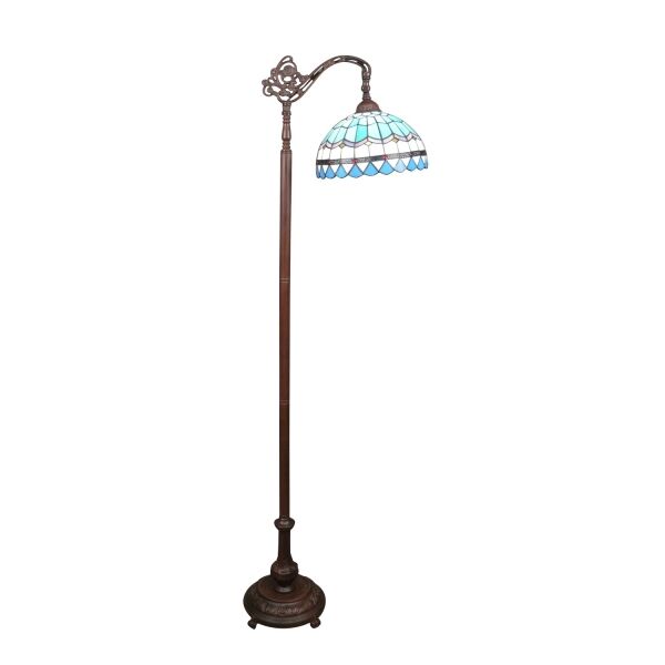 Mediterranean blue Tiffany floor lamp -