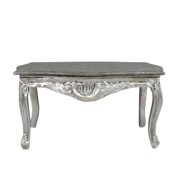 Silver baroque coffee table for the living room