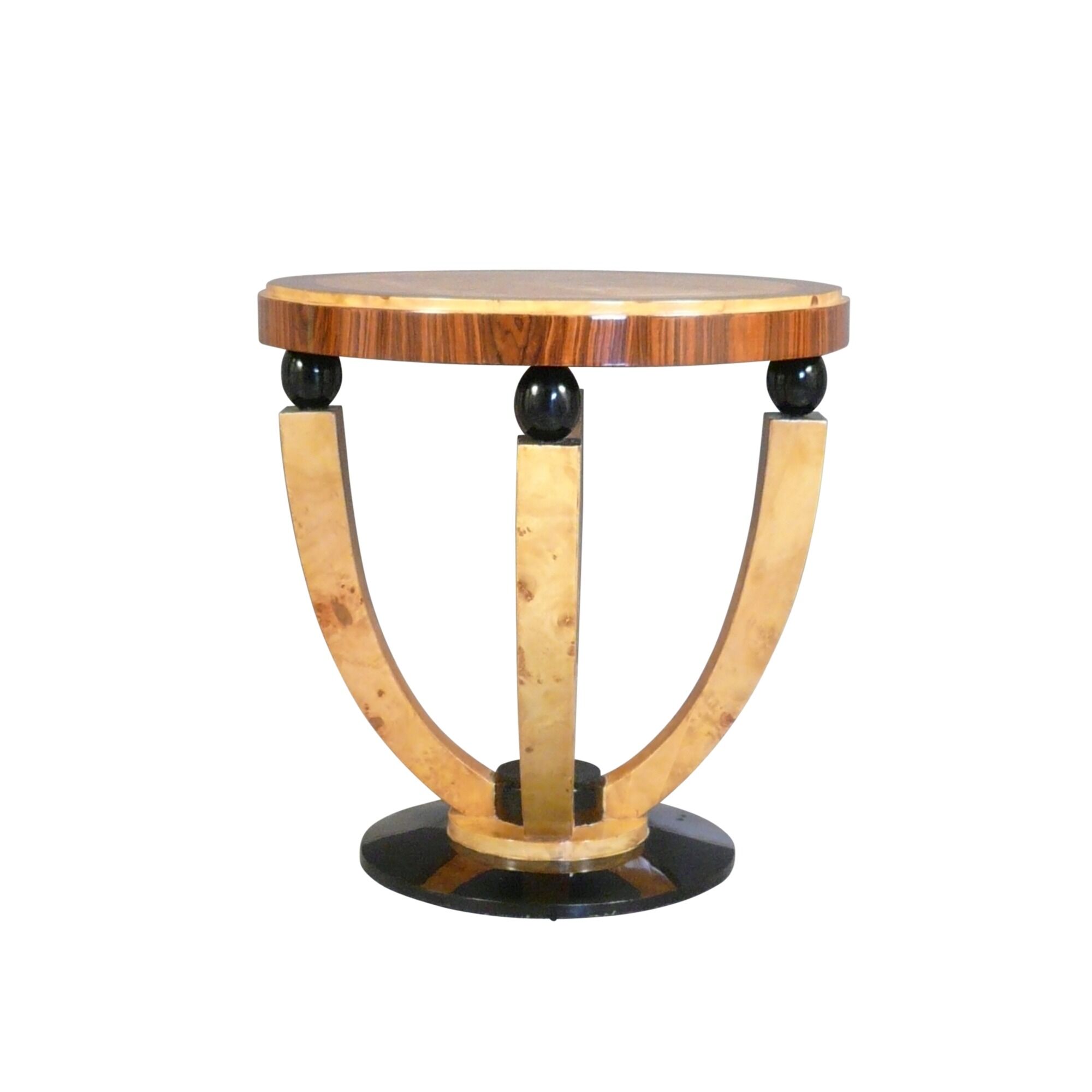Art deco asztal - Design bútor nemesfából