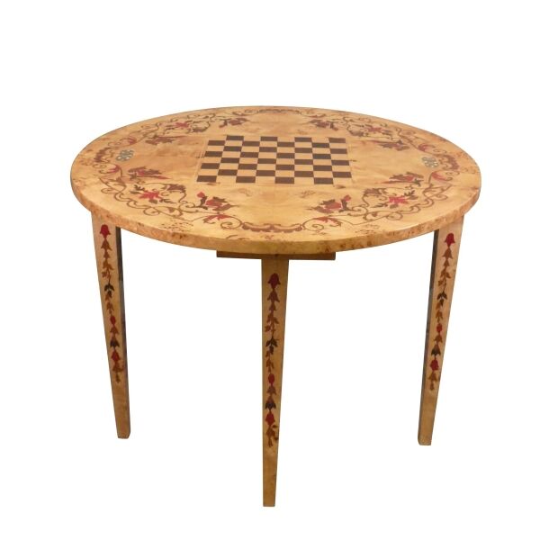 Louis XVI half-moon chess table - Table - Classic furniture