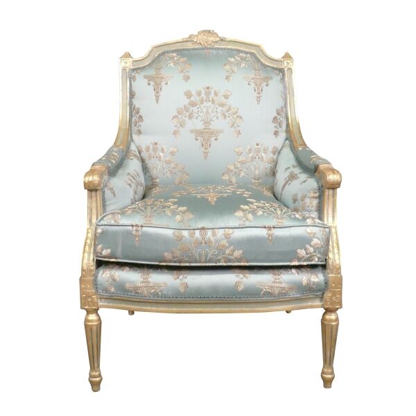 Bergère Luis XVI azul - Sillón Luis XVI