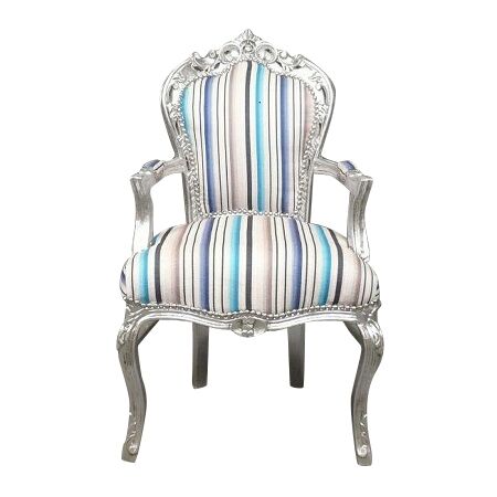 Multicolored baroque armchair
