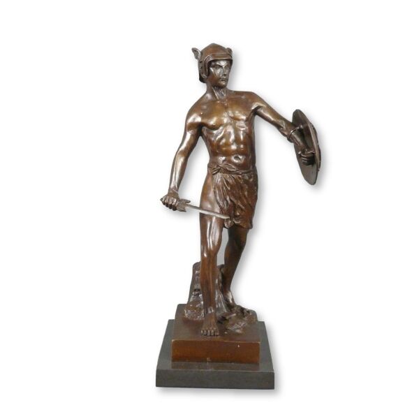 Bronze sculptures - The gladiator - Roman bronze statue