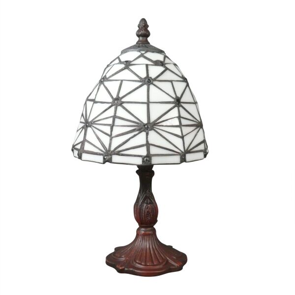 Fehér art deco stílusú Tiffany lámpa