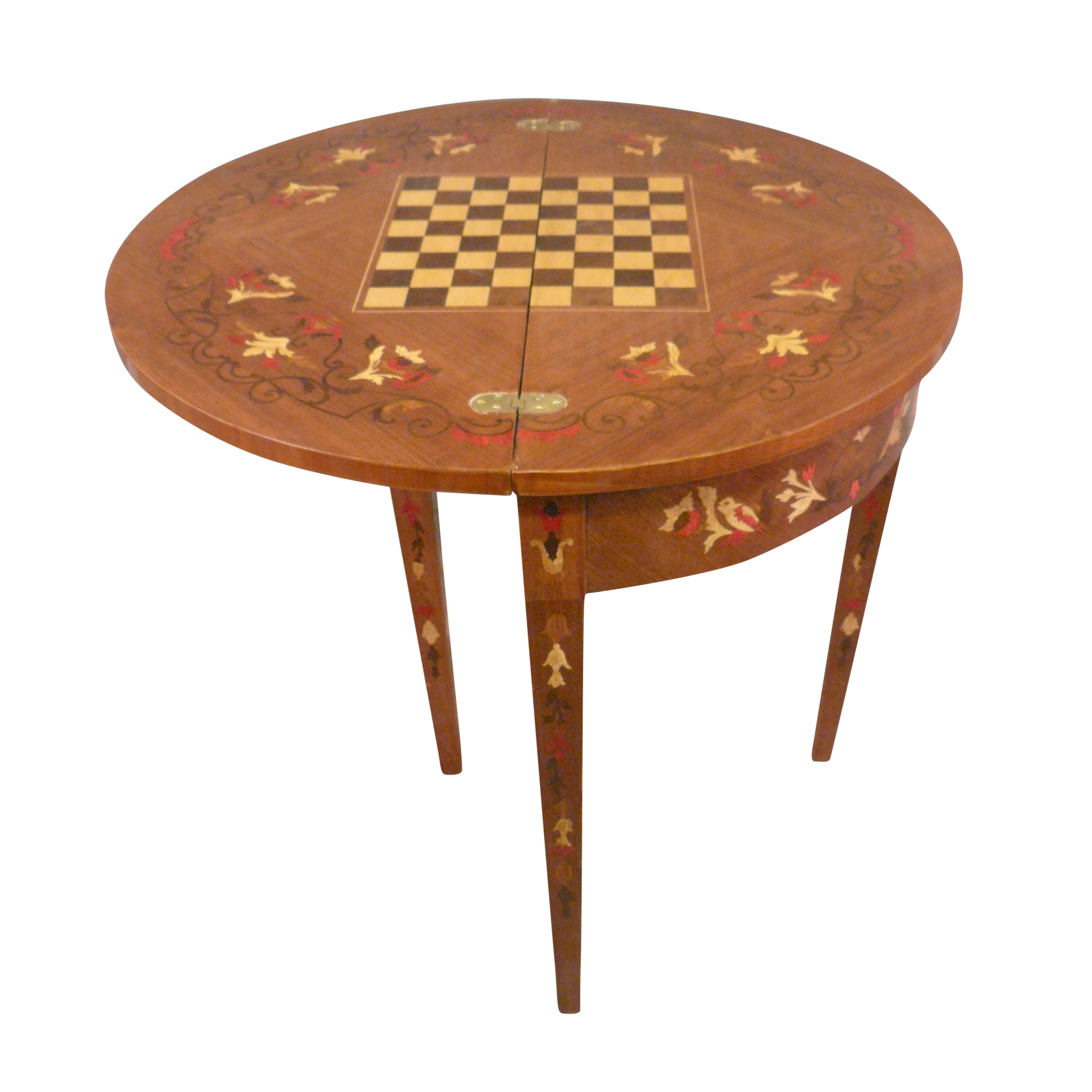 Louis XVI half-moon table chess games