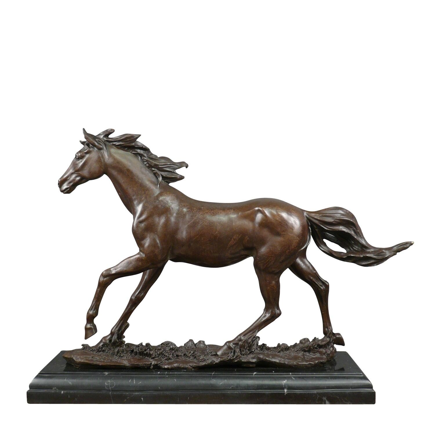 Cheval en bronze - Statue en bronze d'un cheval - Sculpture bronze -