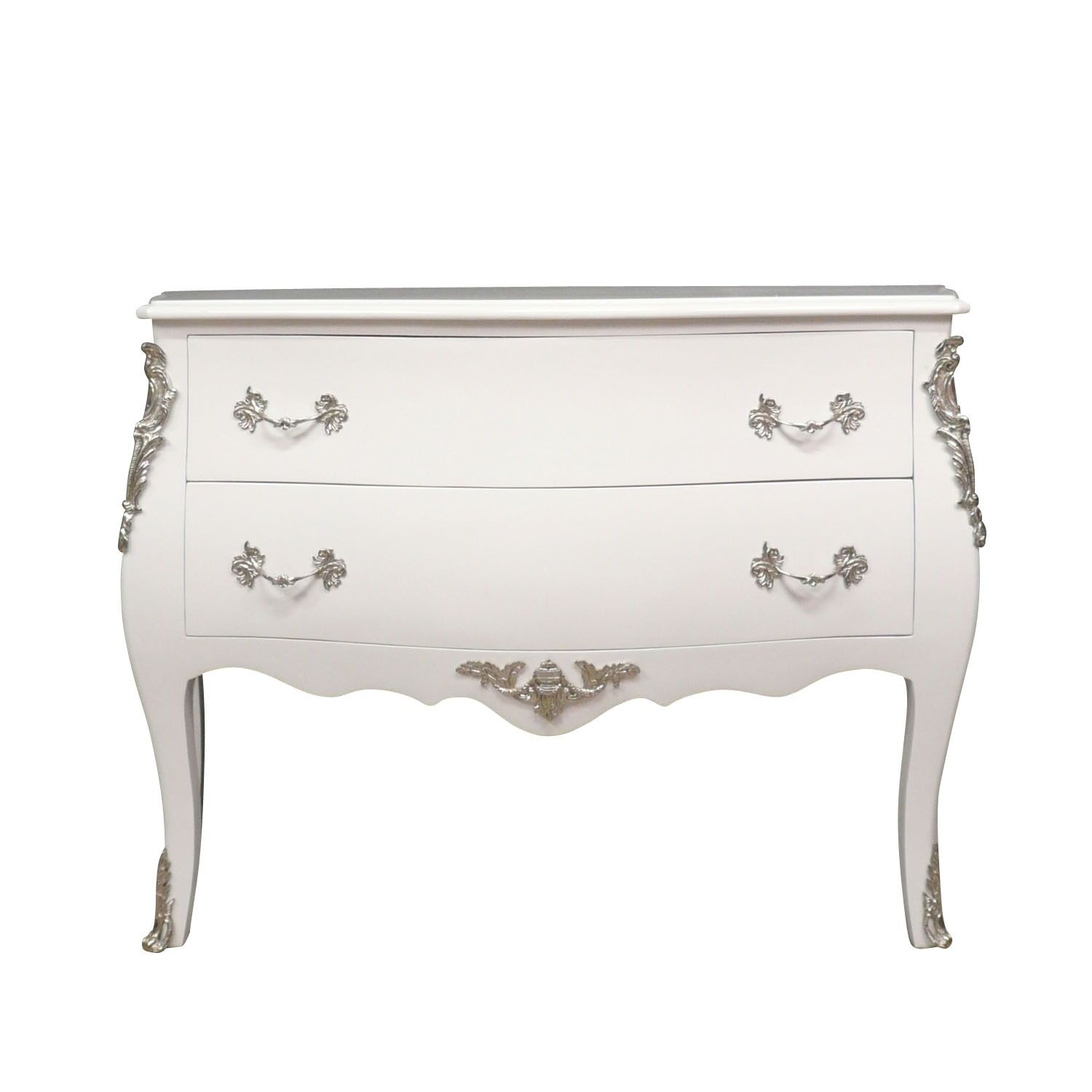 White baroque chest of drawers - Baroque furniture - White baroque furniture