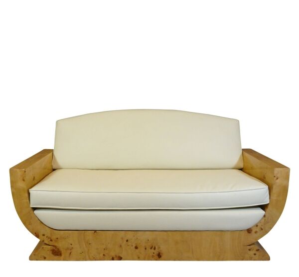 Art deco sofa i elmetræ - 1920 Møbler