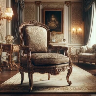 Chaises en bois massif de style Baroque et design