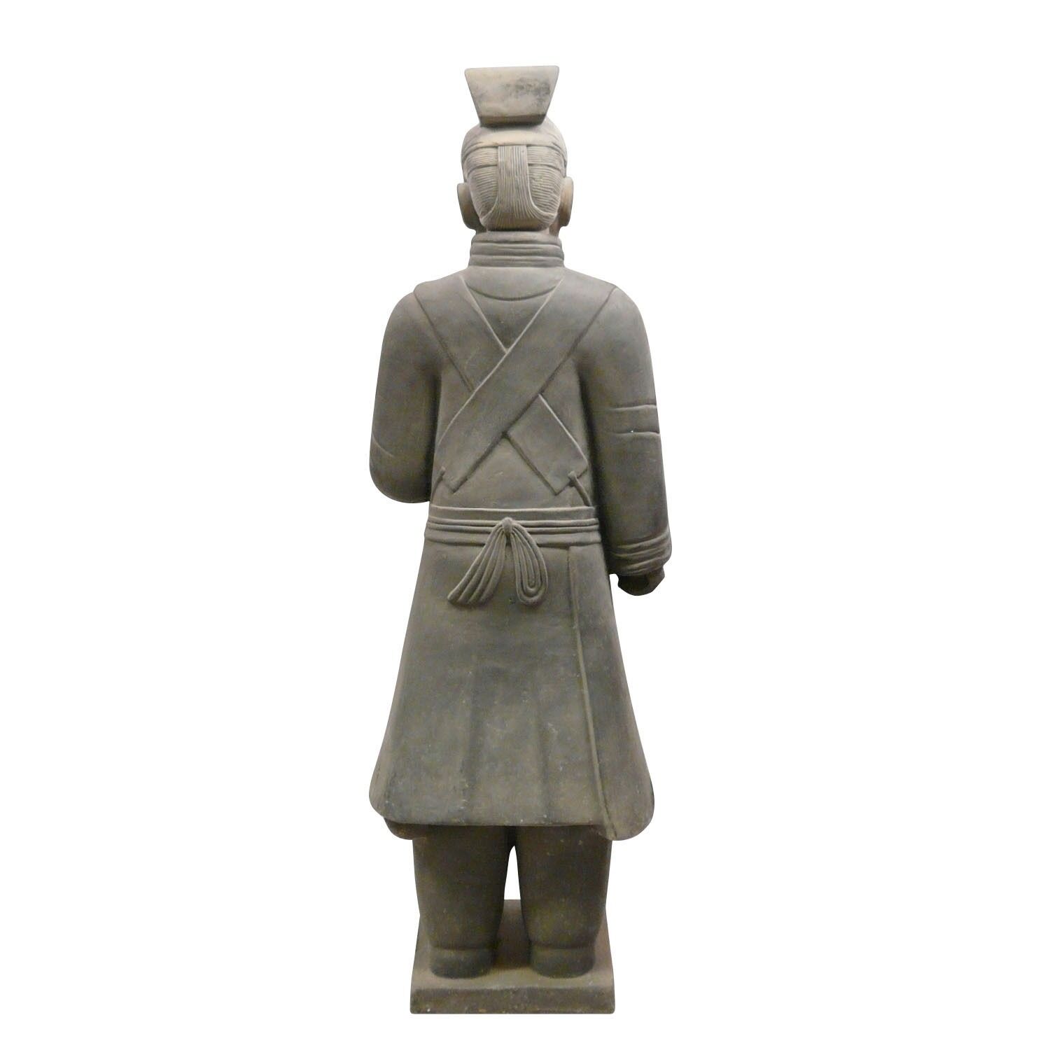 Statue guerrier Chinois Officier 120 cm 3 Statue guerrier Chinois Officier 120 cm - Soldats Xian -