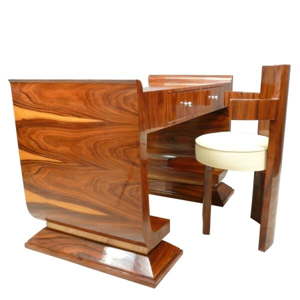 Bureau art déco en marqueterie de palissandre 5 Bureau art déco en palissandre - Meuble d'art et décoration