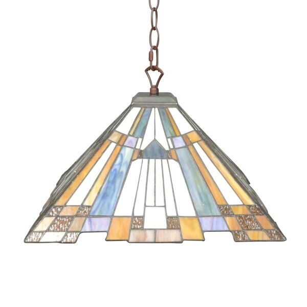 Lustre Tiffany New York Art déco 2 Lustre style Tiffany Art déco - Suspensions -