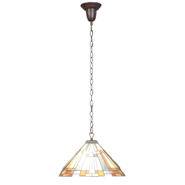 Lustre Tiffany New York Art déco 4 Lustre Tiffany Art déco - Suspensions -