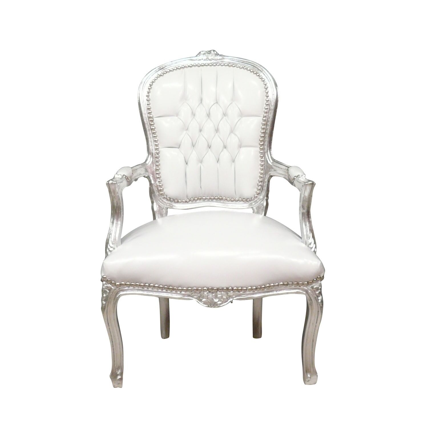 Lot de 2 Chaises Médaillon Style Louis XVI Tissu Gris HONORE - Chaise Pas Cher
