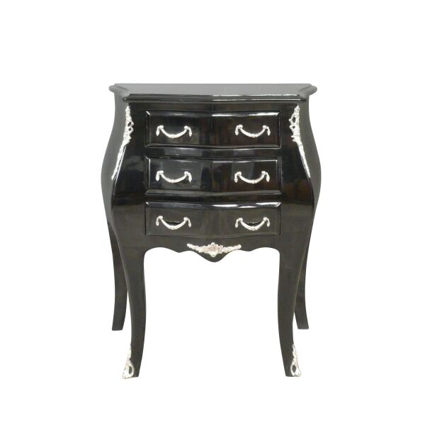 Commode baroque noire de style Louis XV - Meubles baroques