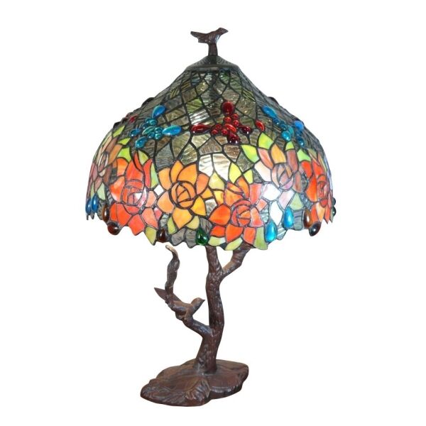 Lampe Tiffany aux oiseaux 2 Lampes Tiffany aux oiseaux
