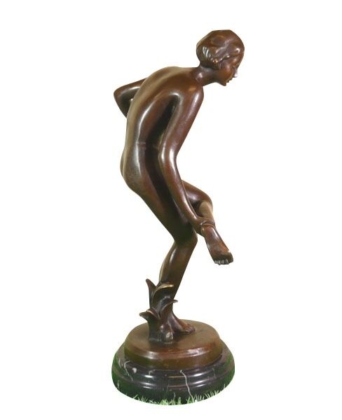 Femme nue en bronze 2 Sculpture-bronze-femme-art-nouveau