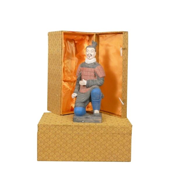 Archer - Statuette soldat Chinois Xian en terre cuite
