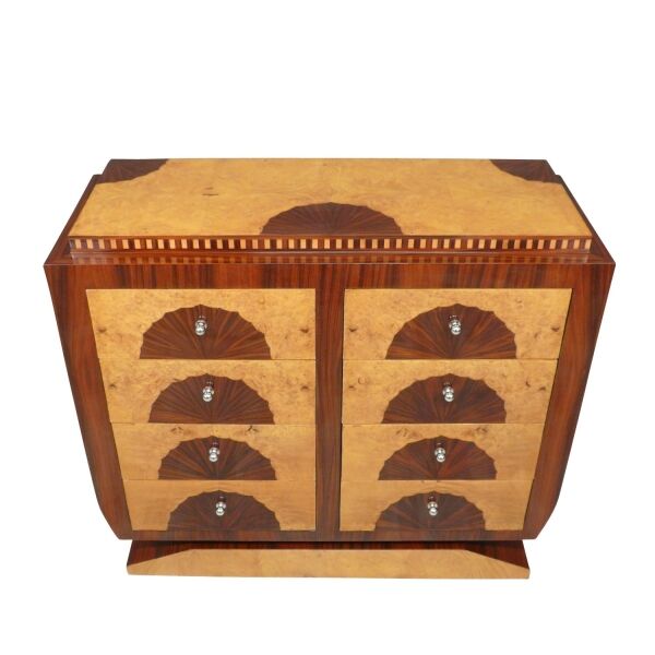 Commode art déco 8 tiroirs 4 Commode art déco 1930