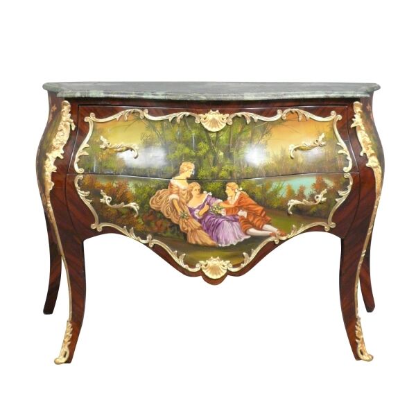 Commode Louis XV peinte 5 Commode Louis XV peinte pas chère
