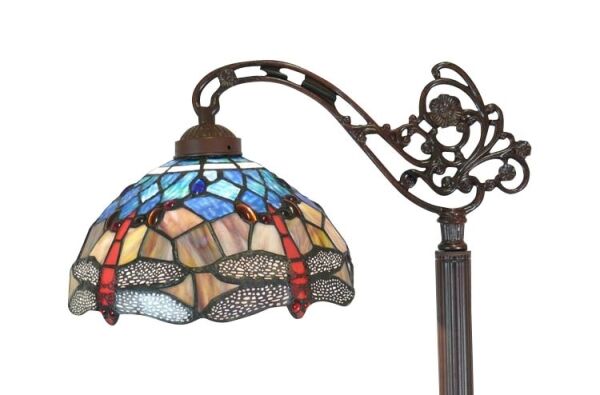 Lampadaire-Tiffany-aux libellules