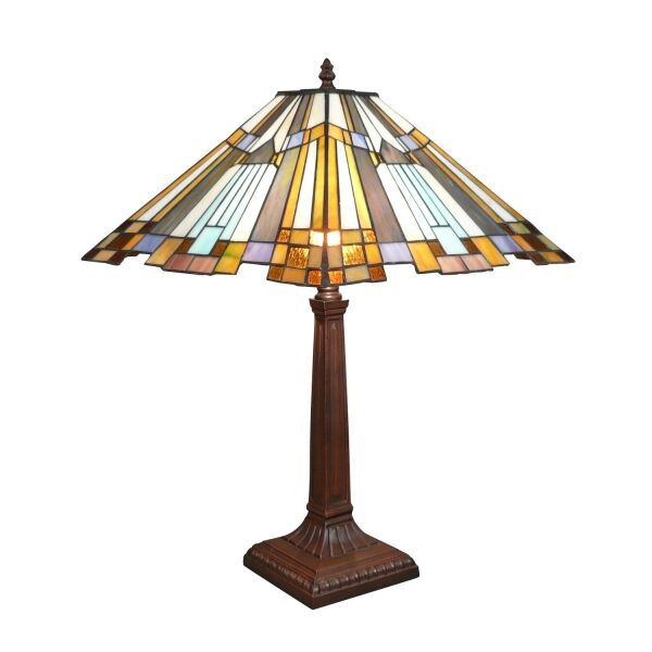 Lampe Tiffany New York art déco 4 Lampe Tiffany art déco modèle New York