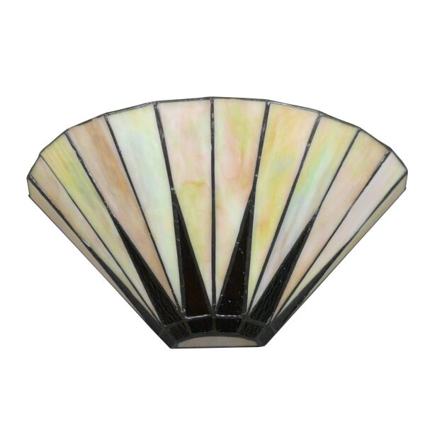 Applique Tiffany art déco blanc nacre 2 Applique Tiffany art déco blanc nacre - Lampe murale