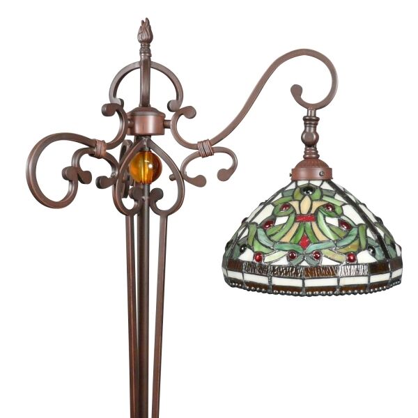 Lampadaire Tiffany à cloche - Série Indiana 2 Lampadaire Tiffany Indiana