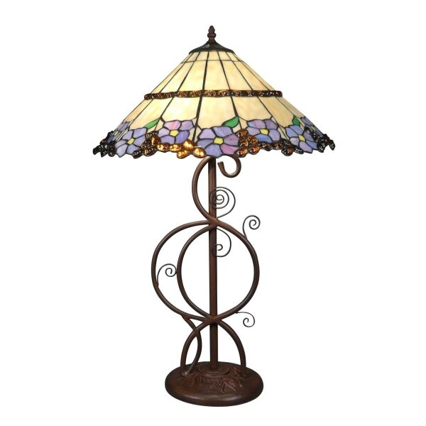 Lampe Tiffany de style moderne 1 Lampe Tiffany - Magasin de lampes avec un vitrail