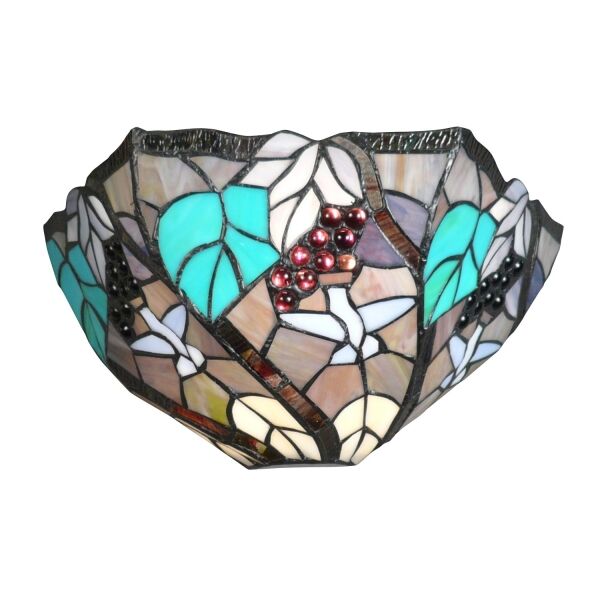 Applique murale de style Tiffany avec des raisins 1 Applique murale de style Tiffany