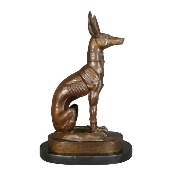 Statue en bronze du dieu Anubis - Mythologie Egypte -