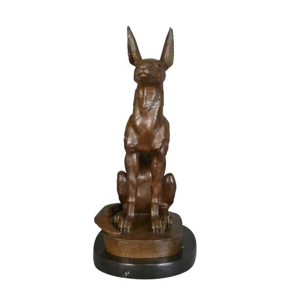 Statue en bronze du dieu Anubis 3 Statue en bronze du dieu Anubis - Mythologie Egypte -