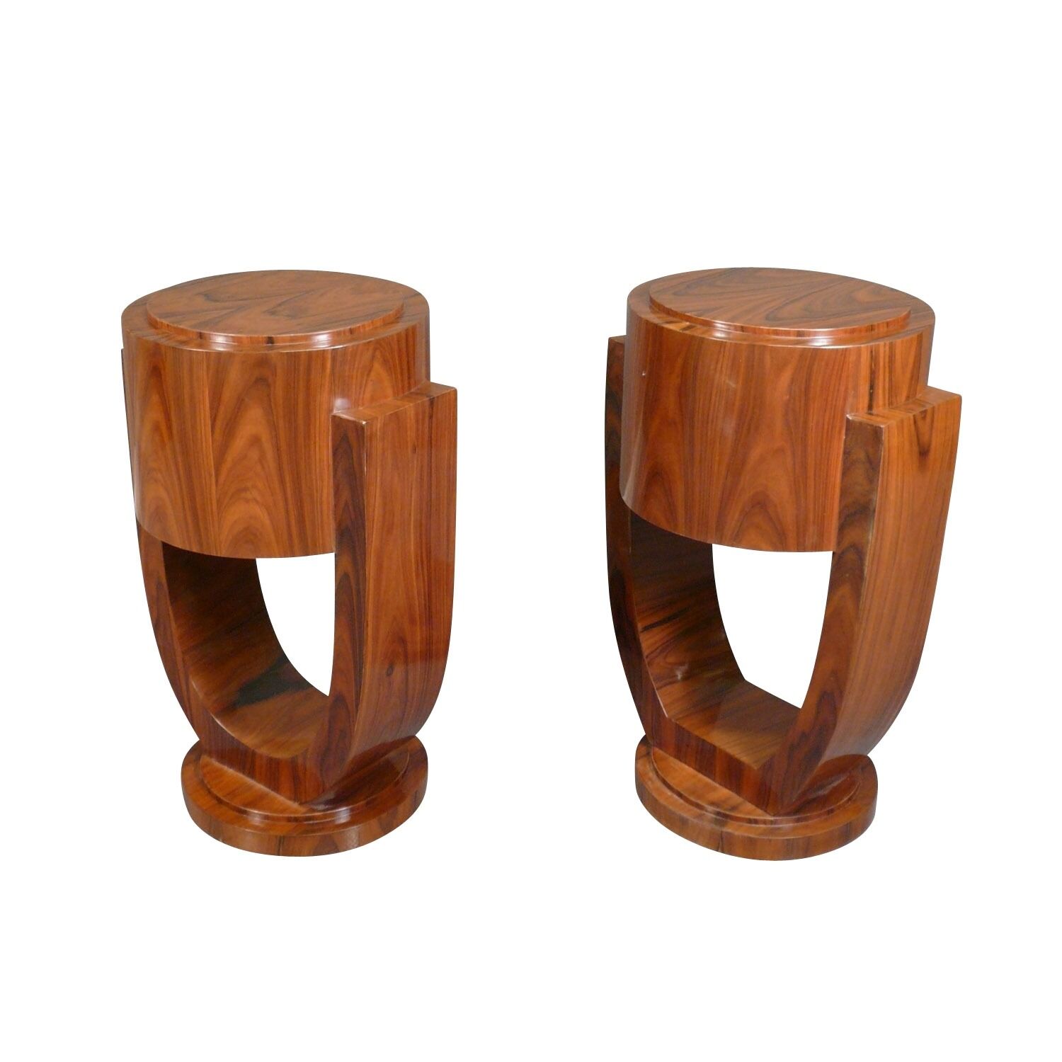 Paire de chevets art déco au décor de damier 5 Paire de chevets art déco au décor de damier