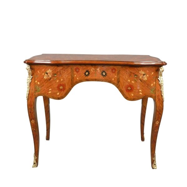 Bureau style Louis XV fleuri 2 Bureau Louis XV fleuri