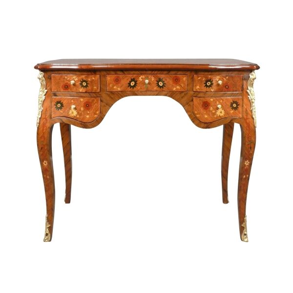 Bureau Louis XV fleuri