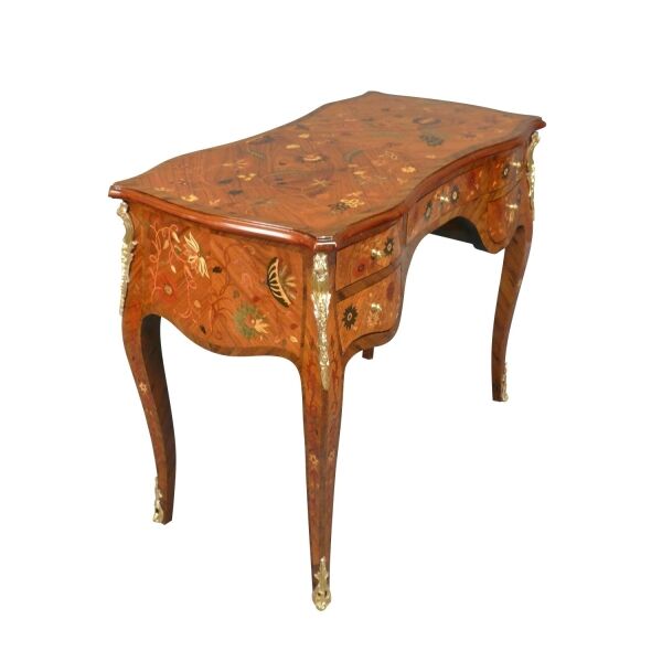 Bureau style Louis XV fleuri 4 Bureau Louis XV fleuri